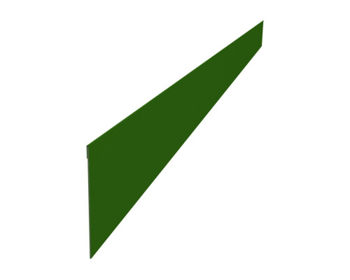 Ламель забора жалюзи Палермо стартовая/финишная для калиток и ворот Гранд Лайн 0,45 ПЭ RAL 6002 лиственно-зеленый