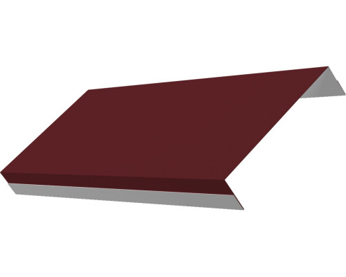 Ламель обратная 125 забора жалюзи Техас Гранд Лайн 0,45 ПЭ RAL 3005 красное вино