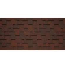 Гибкая черепица Tegola UNICA LAZIO Nocciola 418, фундук коричневый