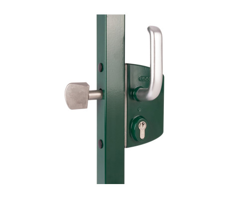 Locinox Замок LSKZ 6060 U2L для откатных ворот корпус металл, с ручками из алюминия зеленый RAL 6005 в Чехове