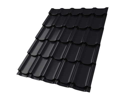 Металлочерепица Kvinta Plus 0,5 Drap TX RAL 9005 черный в Чехове